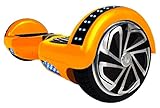 WorryFree Gadgets UL2272 Certified Smart Self Balancing Hoverboard Personal Adult Transporter with LED Light- Gold
