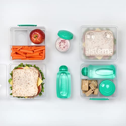 Sistema Lunch Containers Bento Box with Condiment and Sandwich