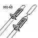 BBQ-AID Premium Barbecue Metal Skewers - Double Pronged, Stainless Steel for Grilling - Kebab & Shish Kabob Skewers, Veggies & More