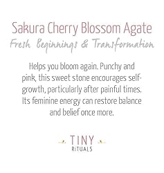 Tiny Rituals SAKURA CHERRY BLOSSOM AGATE ENERGY