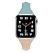 MULTAICH Leather Band Compatible Apple Watch Band 38mm 40mm for Women,Candy Color Genuine Leather Wristband for Iwatch Bands Adjustable