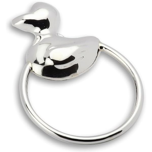 silver rattle for babies