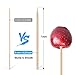 Fumassa 110 Pcs 7 Inch Study Bamboo Skewers - 5mm Thick Natural Semi Point Bamboo Sticks BBQ Caramel Candy Apple Sticks for Appetizers, Corn Dog