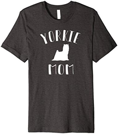 Mens Yorkie Mom T-Shirt - Yorkshire Terrier Shirt Small Dark Heather