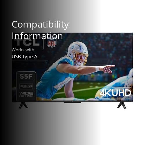 TCL 43-Inch Class S5 UHD 4K LED Smart TV with Fire TV (43S551F, 2024 Model), Dolby Vision, HDR PRO+, Dolby Atmos, Alexa Built-in with Voice Remote, Apple AirPlay 2 Compatibility, Streaming Television