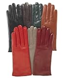 Fratelli Orsini Women's Italian Cashmere Lined Leather Gloves