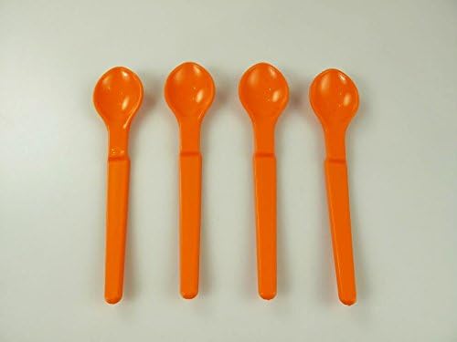 Tupperware Cocuk Haengeloeffel Kasik Turuncu 4 Plastikloeffel Bebek Kasigi Cocuk Kasigi Amazon Com Tr