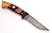 W Trading Custom hand made damascus steel blade gorgeous hunting knife with leather pouch. (2713) skinning knives for men best gift
