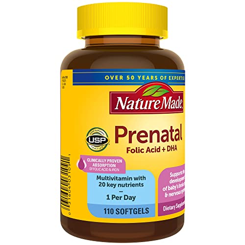 Nature Made Prenatal with Folic Acid + DHA, Prenatal Vitamin and
