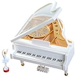 Alytimes Mechanical Classical Ballerina Girl Dancing on The Piano Music Box