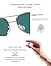 LUENX Aviator Sunglasses for Women Men Polarized Lens Trendy Sun Glasses - UV 400 Protection 60MM with Accessories Driving