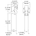 Kason 1094 SureClose Hydraulic Door Closer and Hook, Concealed Mounting, Adjustable Wide-Hook, 7/8 to 1-5/8 Inch Offset, 11094000013_11094000027