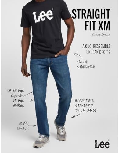 Extreme Motion Straight Jeans Homme, Blue Maddox, 40W / 30L