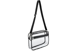 Clear Bag for Stadium Events Clear Handbags Purses for Sports Fans Transparent Crossbody Bag for Concerts Festivals