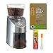 Capresso 565.05 Infinity Stainless Steel Conical Burr Grinder with Urnex Full Circle Biodegradable Coffee Grinder Cleaning Tablets and Coffee Grinder Dusting Brush (3 Items)