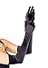 Leg Avenue Women's OS Extra Long Satin Gloves, Black, One Size