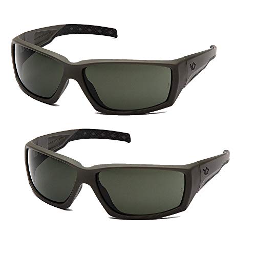 Venture Gear Overwatch Shooting Safety Sunglasses, OD Green, Forest Gray Anti-Fog Lens (2 Pack) - Thumbnail 5