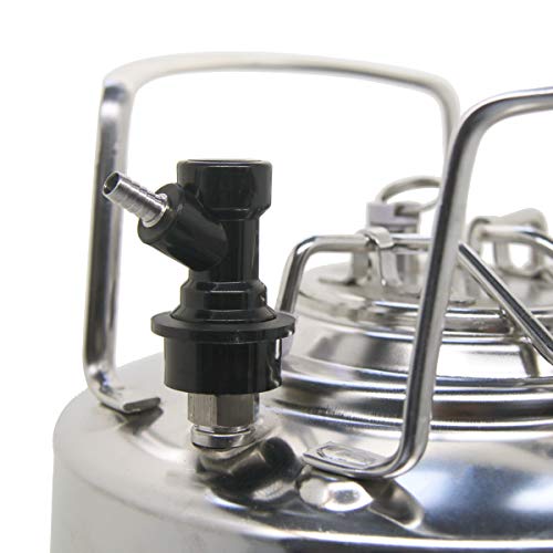 2 Pair Ball Lock Barded Cornelius Beer keg Tap Fittings Quick Disconnects (2 Gas 2 Liquid)