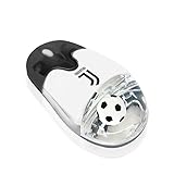 Soccer Gift 2.4G Wireless Mouse with USB Nano Receiver Optical Durable Comfortable, Ball in Liquid Italian Calcio Seria A, Juventus Logo, Computer PC Laptop Futbol Fan Unique Uncommon Gaming(Juventus)