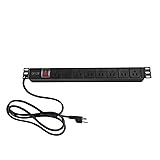 NEW 8 Outlet 19" 1U Rack Mount PDU Power Strips