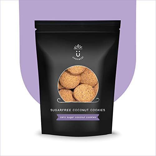 Unsnack - Sugarfree Coconut Cookies (400g) | Coconut Flavoured Sugarfree Cookies