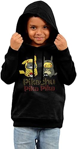 Pikachu Pokemon GO Funny Cotton Hooded Sweatshirts For Toddler Boys Girl