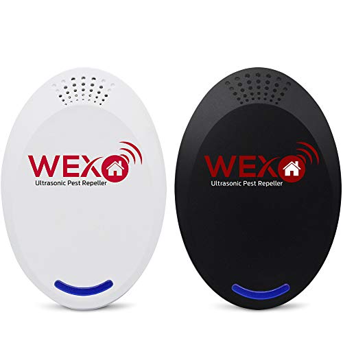 WEXO 2018 Ultrasonic Pest Repeller Plug in - Spider Repellent - Mosquito Repellent - Rodent Repeller, Pest Control for Mice, Roaches, Ants, Insects, Bugs, Rats (2 Pack)
