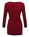 MBJ Womens Long Sleeve Cowl Neck Pullover Tunic Top - Made in USA