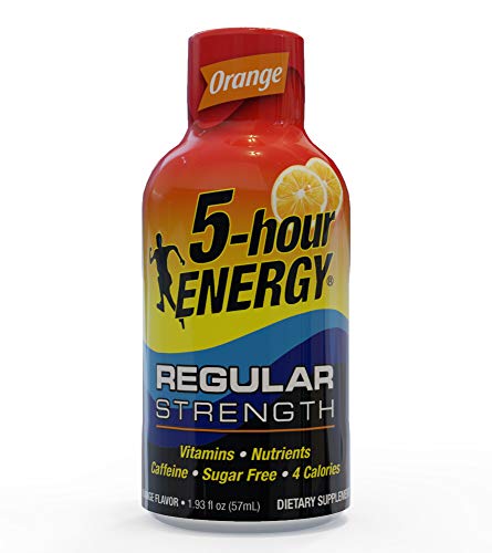 5-hour ENERGY Shot, Regular Strength Orange, 1.93 ounce, 24 pack