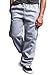 G-Style USA Men's Solid Fleece Cargo Pants DFP2 - GREY - 2X-Large