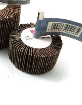 Toolzone Flap Wheel For Drill 60mm x 30mm 80Grit