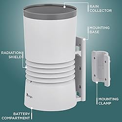 Logia 3-in-1 Rain Gauge Weather Station with
