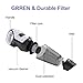 Car Vacuum, MIABOO Small Handheld Vacuum Cordless with Washable HEPA Washable Filter, Lightweight for Hard Floor