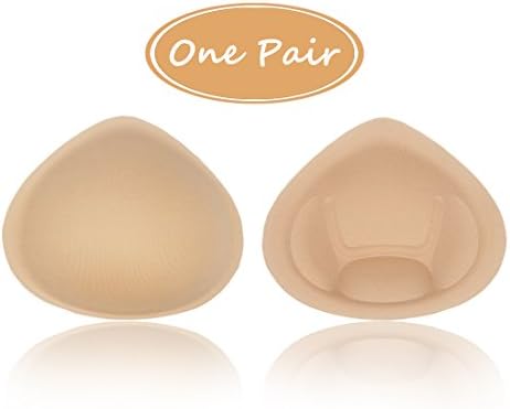 Songwin Bra Pads,Bra Insert Comfortable for Swimsuits,Workouts,Mastectomy(1 Pair).