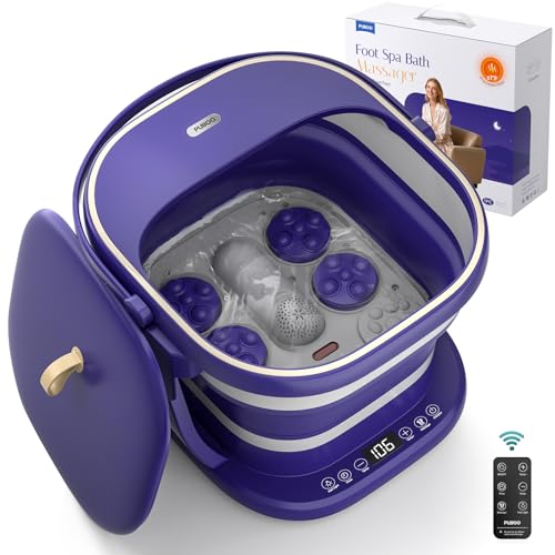 Puboo Collapsible Foot Spa with Heat and Remote