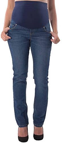 Great Expectations Maternity Full-Panel Skinny Bootcut Jeans (X-Small, Denim)