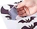 Moon Boat 144 PCS Halloween Party Decorations Bat Window Clings Decal Supplies(18 Sheets)