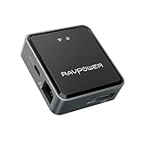 RAVPower Filehub, Wireless Travel Router N300, USB HDD Data Transfer Unit, DLNA NAS Sharing Media Streamer - TripMate Nano 2019 Version