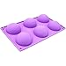 X-Haibei Round Dome Shape Cupcake Baking Soap Muffin Silicone Mold Tray Mould