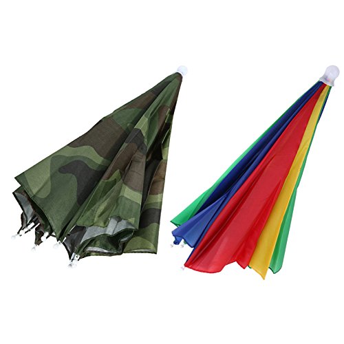 Autumn Water Portable Usefull Umbrella Hat Sun Shade Waterproof Outdoor Camping Hiking Fishing Festivals Parasol Foldable Brolly Cap 55cm - Thumbnail 7