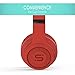 SoMi Infinite Wireless Bluetooth Headphones, Over Ear Headset, Foldable, Adjustable, Comfortable Protein Earmuffs w/Built-in Mic and Wired Mode for PC/Cell Phones/TV, Redthumb 2