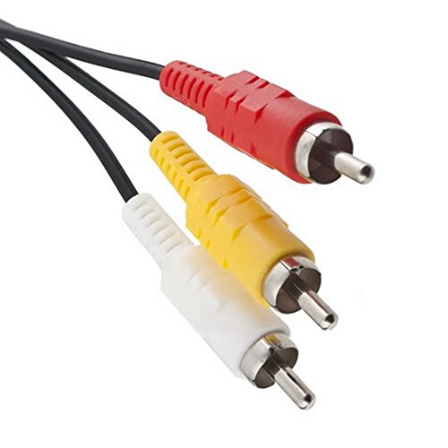 Fivetech 6FT RCA TV Cable AV Lead Sound Video for Sony Playstation 2 3 PS2 PS3