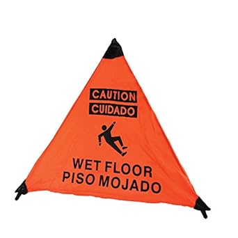 3 Sided Wet Floor Sign English Spanish 3 Pack Amazon Com