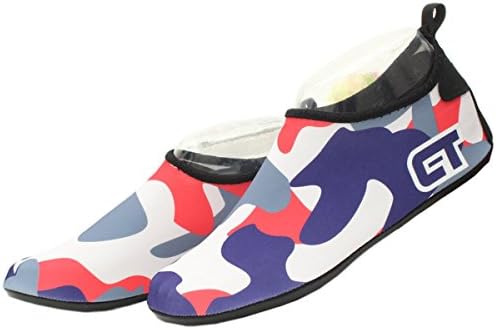 Beach Swim Surf Barefoot Water Skin Shoes Flexible for Men Women Yoga Exercise - Running Diving (XL(US 7.5-8 EUR 40-41), BLUE)