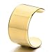 2pcs Gold Color Stainless Steel Ear Cuff Ear Clip Non-Piercing Clip On Earrings for Men and Women