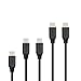 USB Type C Cable, ENACFIRE USB C Charging Cable 5 Pack (6.6ftx2, 3.3ftx2,1ftx1) for all USB C Devices