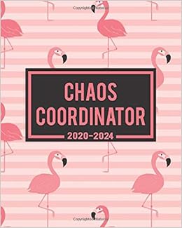 Chaos Coordinator 2020 2024 Funky Pink Flamingo Five Year Monthly Organizer Planner With Inspirational Quotes 5 Year Schedule Agenda Calendar With Spread View Holidays Notes Vision Board 2020 Nifty