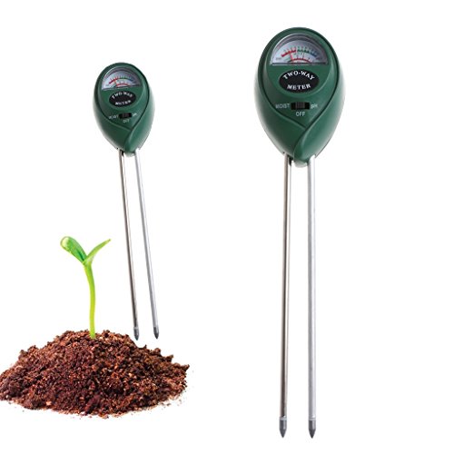 Dabixx 2 in 1 PH Tester Soil Water Moisture PH Analized Test Meter Detector Garden - (with Package Delivery)