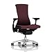 Herman Miller Embody Ergonomic Office Chair with Graphite Frame/Titanium Base | Adjustable Arms with Translucent Casters | Mulberry Rhythm