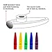 Plastic Kazoos Musical Instruments with Kazoo Flute Diaphragms for Gift, Prize and Party Favors, 5 Colors (10 Pieces)